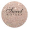 Sticker - Rose Gold Glitter Fab Sweet 16