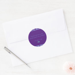 Sticker Round (Purple Triangles) RFPMDesigns©️2024