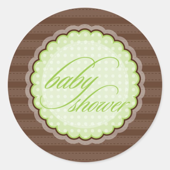 STICKER / SEAL :: baby shower (Front)
