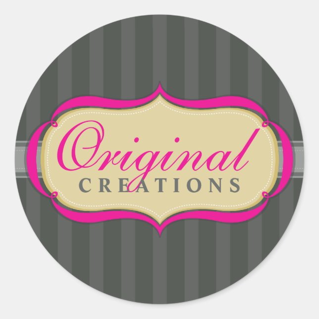 STICKER SEAL :: elegant flamboyant 12 (Front)