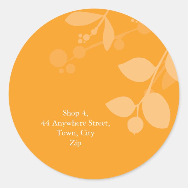 STICKER SEAL :: gum foliage 8 (Front)