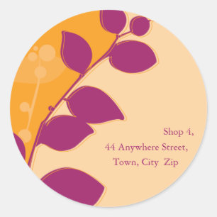 STICKER SEAL :: gum foliage 8