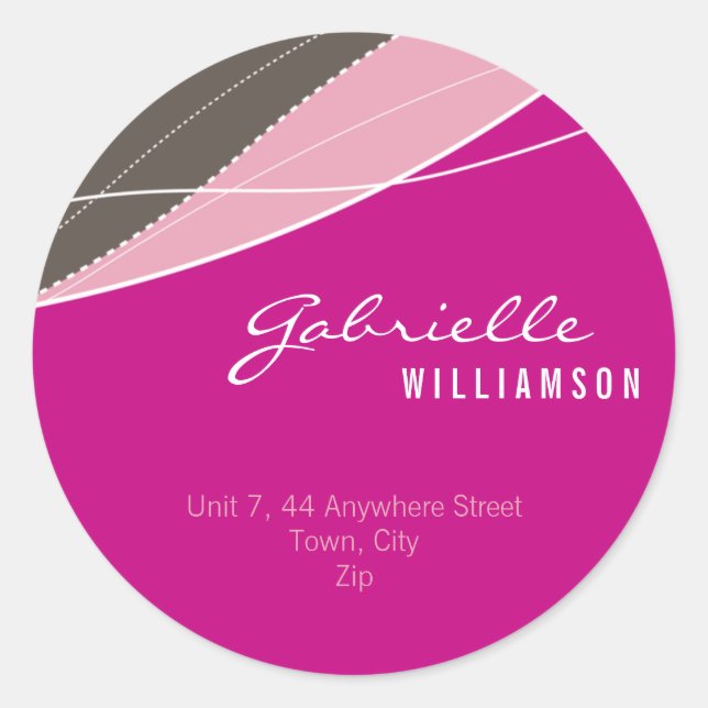 STICKER SEAL :: modern elegance 7 (Front)