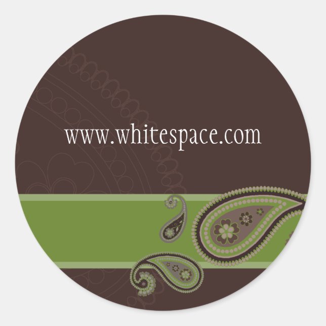 STICKER SEAL :: Paisley 4 (Front)