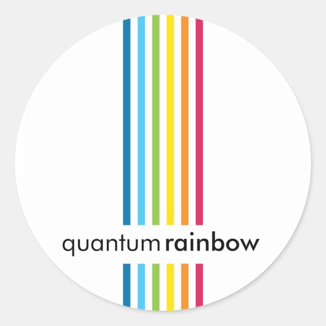 STICKER SEAL :: rainbowed stripe 1 (Front)