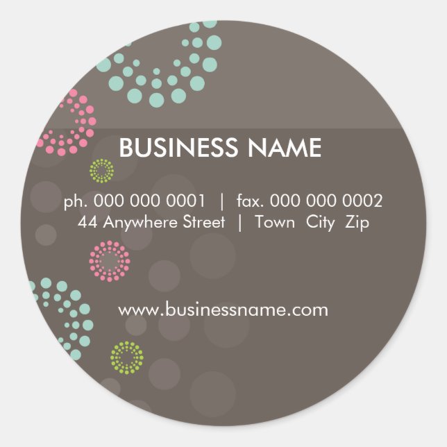 STICKER SEAL :: retrospot 6 (Front)