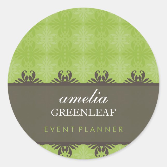 STICKER SEAL :: stylish patterned 12 (Front)