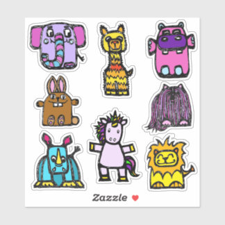 Sticker Sheet 4x4 "the alphabet book" (Glossy)