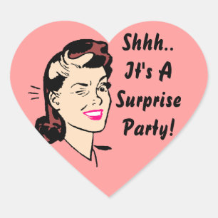 Sticker Shhh.. It's A Surprise Party! Wink Seals