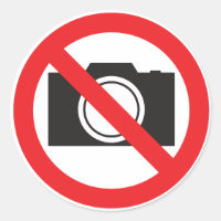 Sticker-Sign No camera Allowed