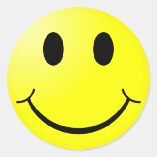 sticker_Smile Classic Round Sticker