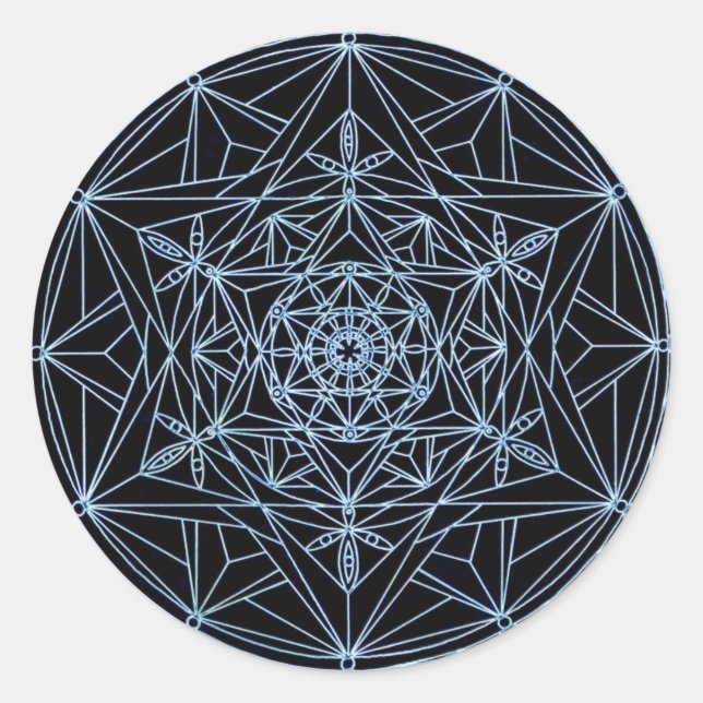 Sticker star abstract mandala (Front)