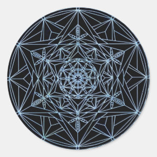 Sticker star abstract mandala