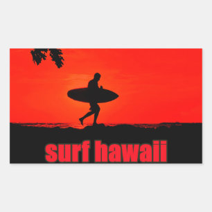 Sticker surf hawaii