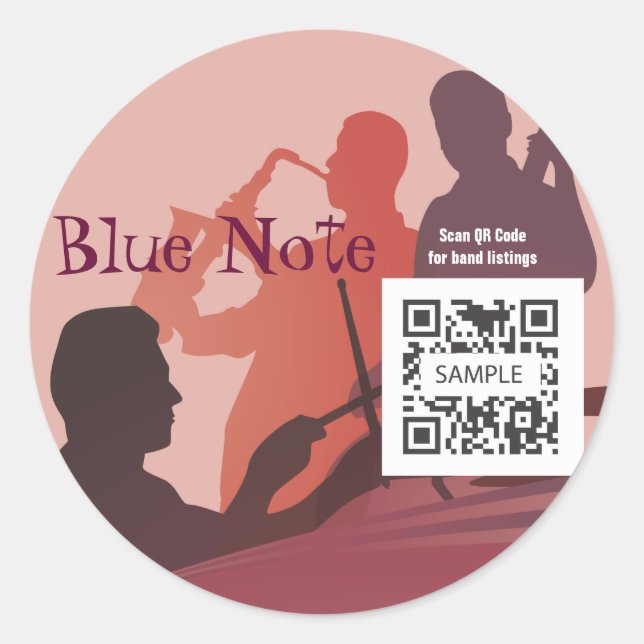 Sticker Template Event Jazz Band (Front)