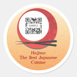 Sticker Template Japanese Restaurant