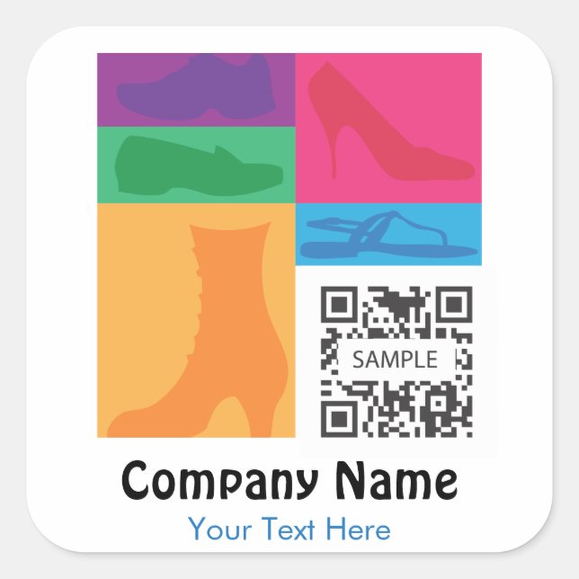 Sticker Template Retail Shoes (Front)