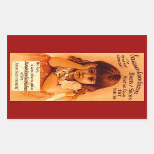 Sticker Vintage Advertising Screw Fastened Shoes