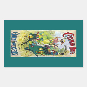 Sticker Vintage Flower Garden Seed Advertising Ad