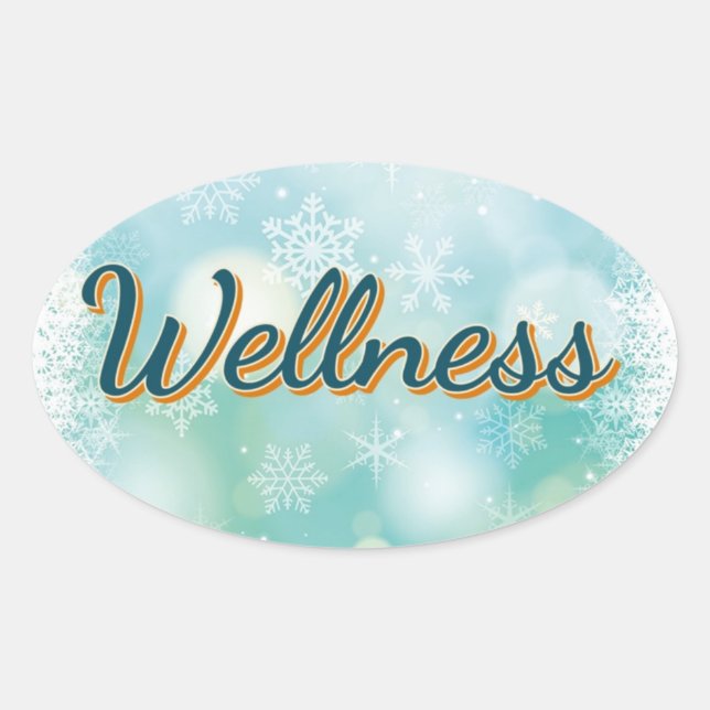 Sticker "Wellness" For Your Good Health. (Front)