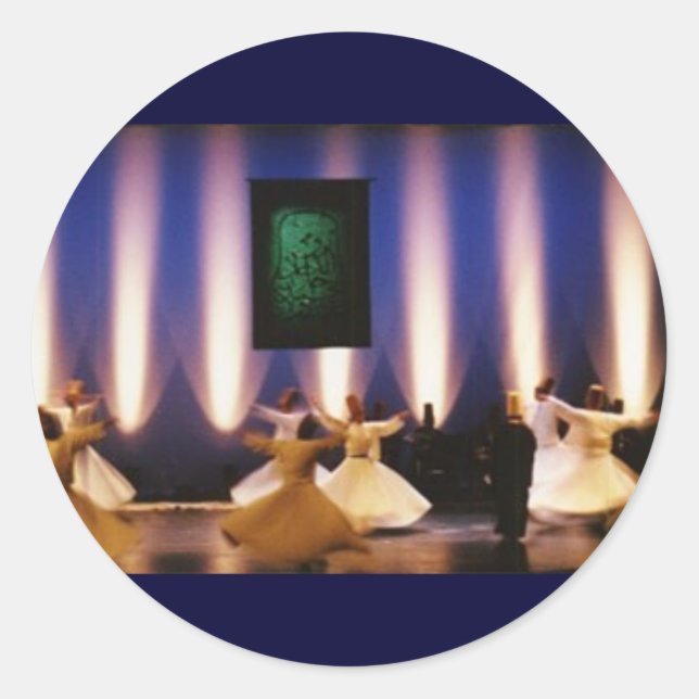 sticker whirling dervish turkish spiritual islam r (Front)