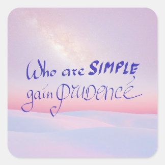 Sticker with a Bible quote