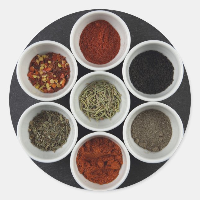 Sticker with different spices (Front)