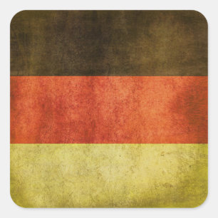 Sticker with Dirty Flag from Germany