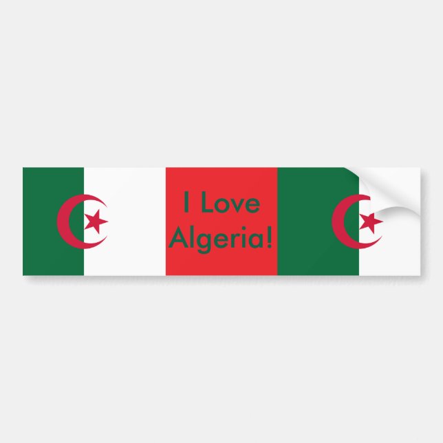 Sticker with Flag of Algeria (Front)