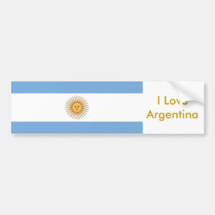 Sticker with Flag of Argentina