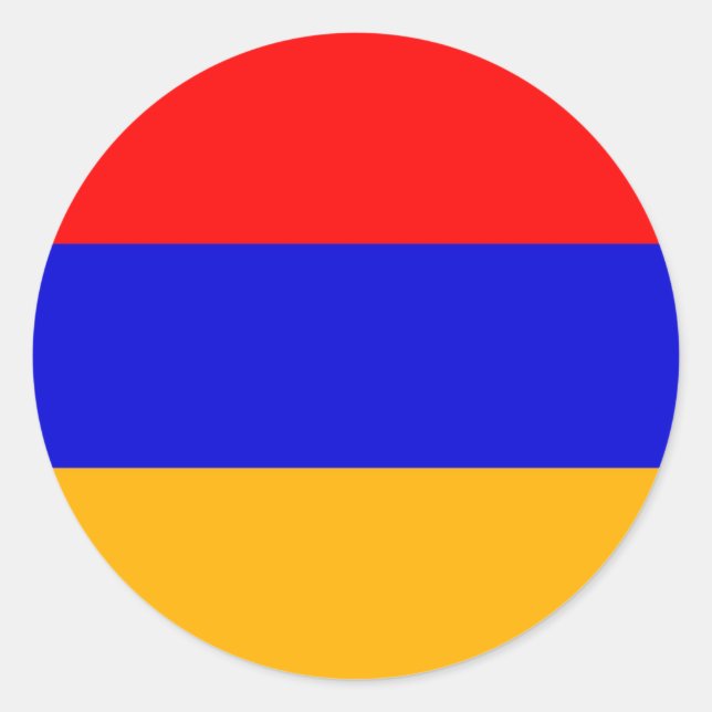 Sticker with Flag of Armenia (Front)