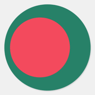 Sticker with Flag of Bangladesh