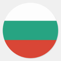 Sticker with Flag of Bulgaria