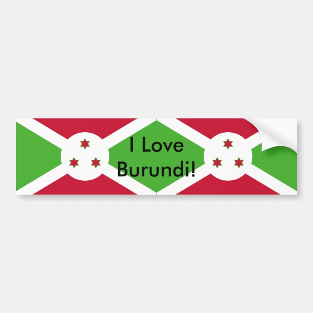 Sticker with Flag of Burundi (Front)