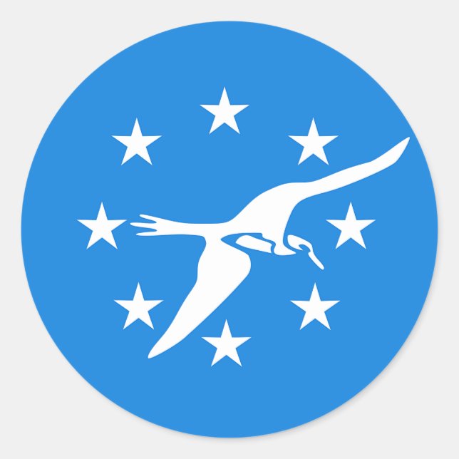 Sticker with Flag of Corpus Christi, USA (Front)