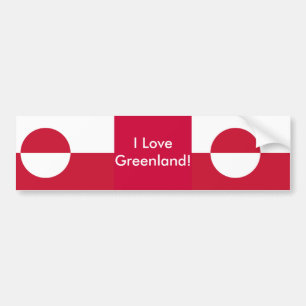 Sticker with Flag of Greenland