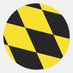 Sticker with Flag of Munich, Germany