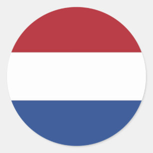 Sticker with Flag of Netherlands