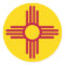 Sticker with Flag of New Mexico
