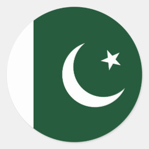 Sticker with Flag of Pakistan