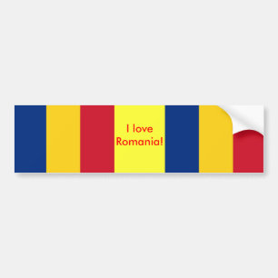 Sticker with Flag of Romania