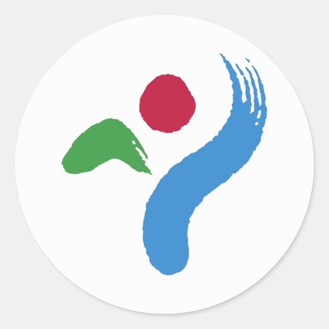 Sticker with Flag of Seoul, South Korea (Front)