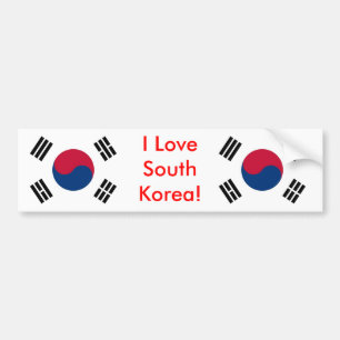 Sticker with Flag of South Korea
