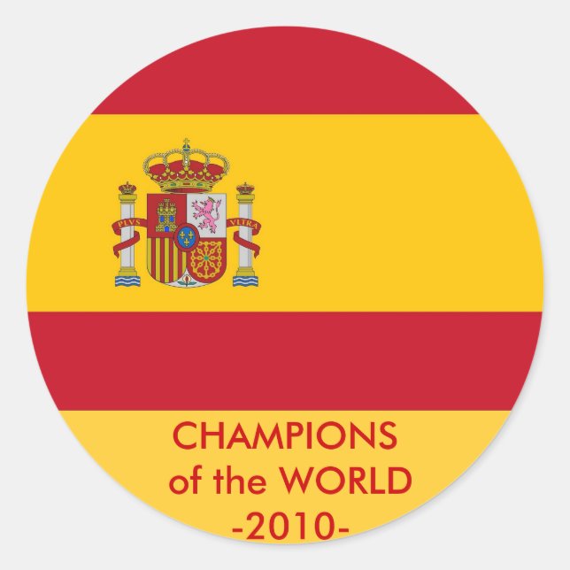 Sticker with Flag of Spain (Front)