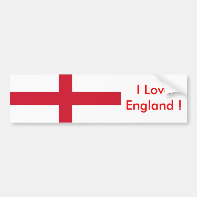 Sticker with Flag of the England (Front)