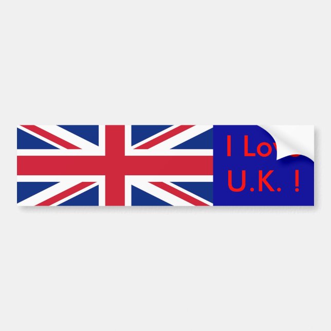 Sticker with Flag of the United Kingdom (Front)
