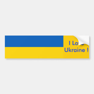 Sticker with Flag of Ukraine