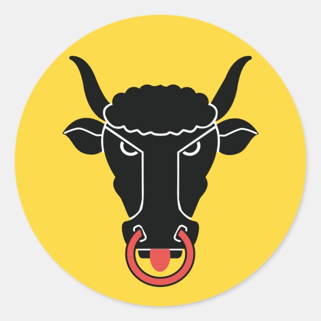 Sticker with Flag of Uri, Switzerland (Front)