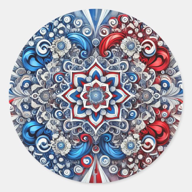 Sticker with French Colours Design (Front)