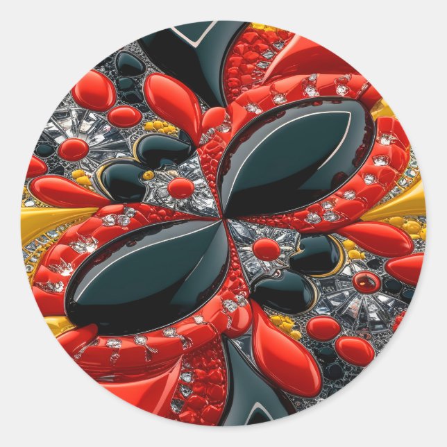 Sticker with Germany Colours Design (Front)